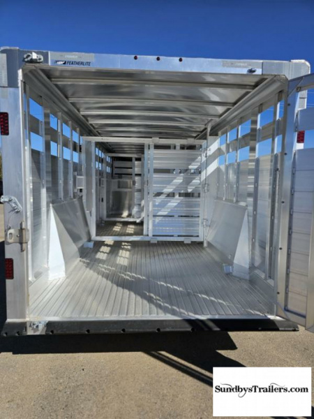 New 2025 Featherlite 7.5x24' Stock Trailer