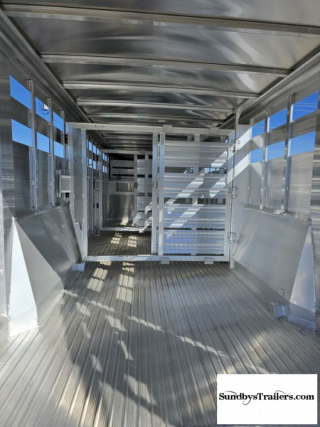 New 2025 Featherlite 7.5x24' Stock Trailer