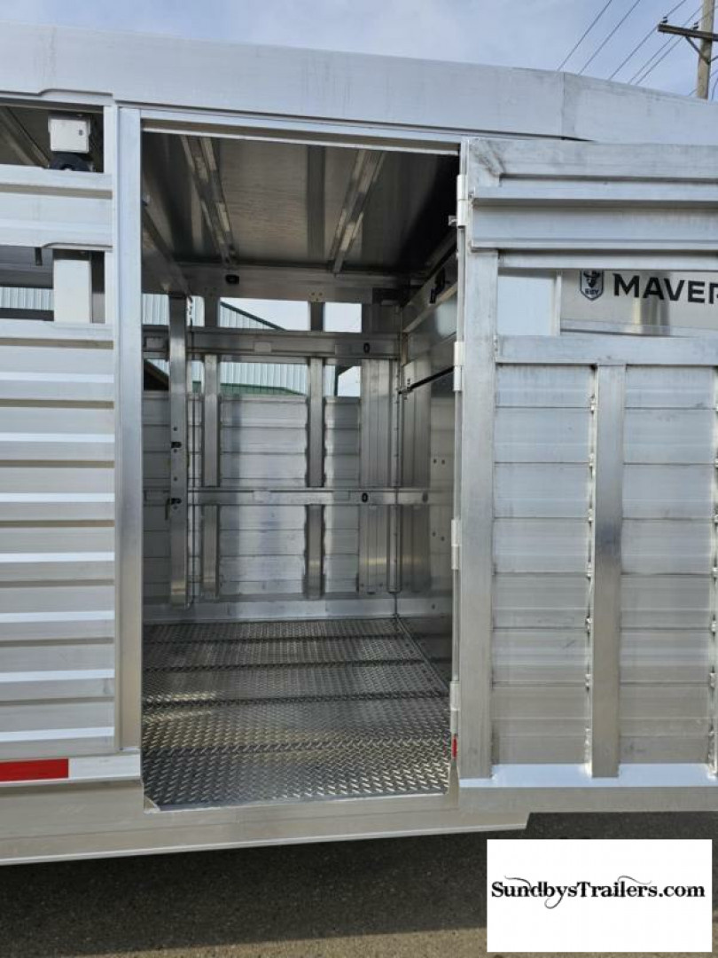 New 2025 Eby Maverick 7x24' Stock Trailer