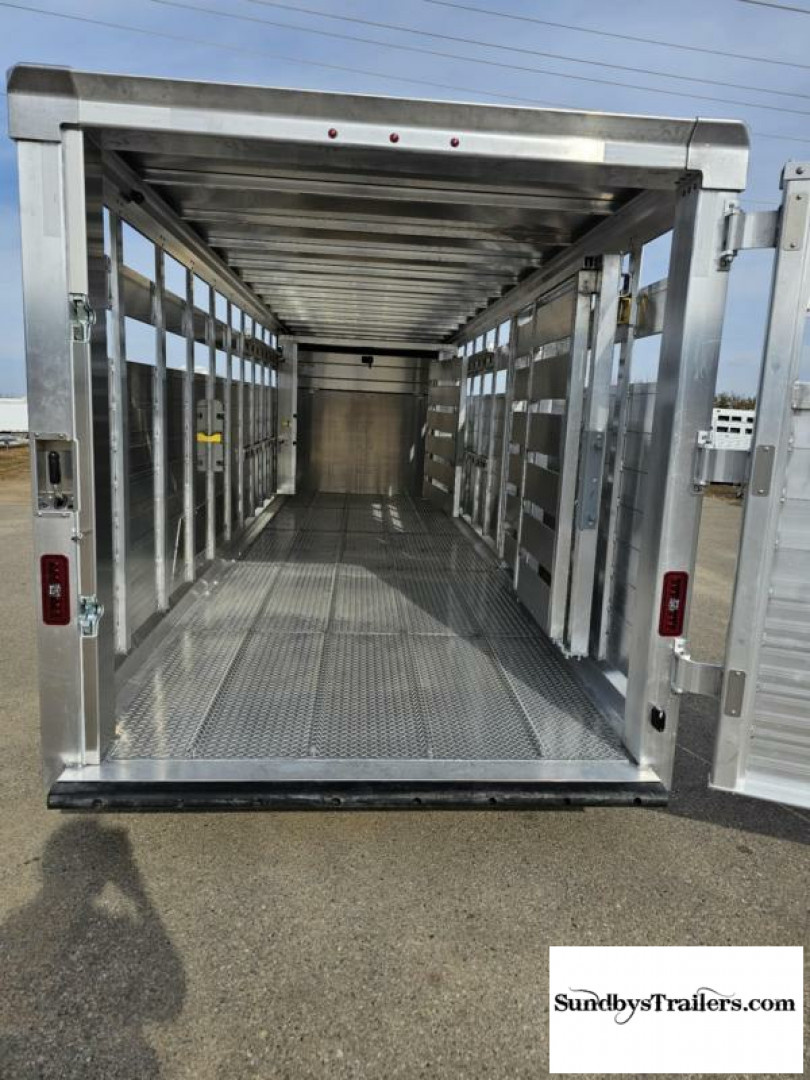 New 2025 Eby Maverick 7x24' Stock Trailer