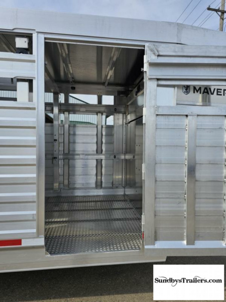 New 2025 Eby Maverick 7x24' Stock Trailer