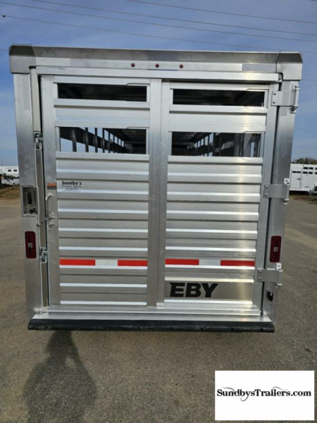New 2025 Eby Maverick 7x24' Stock Trailer