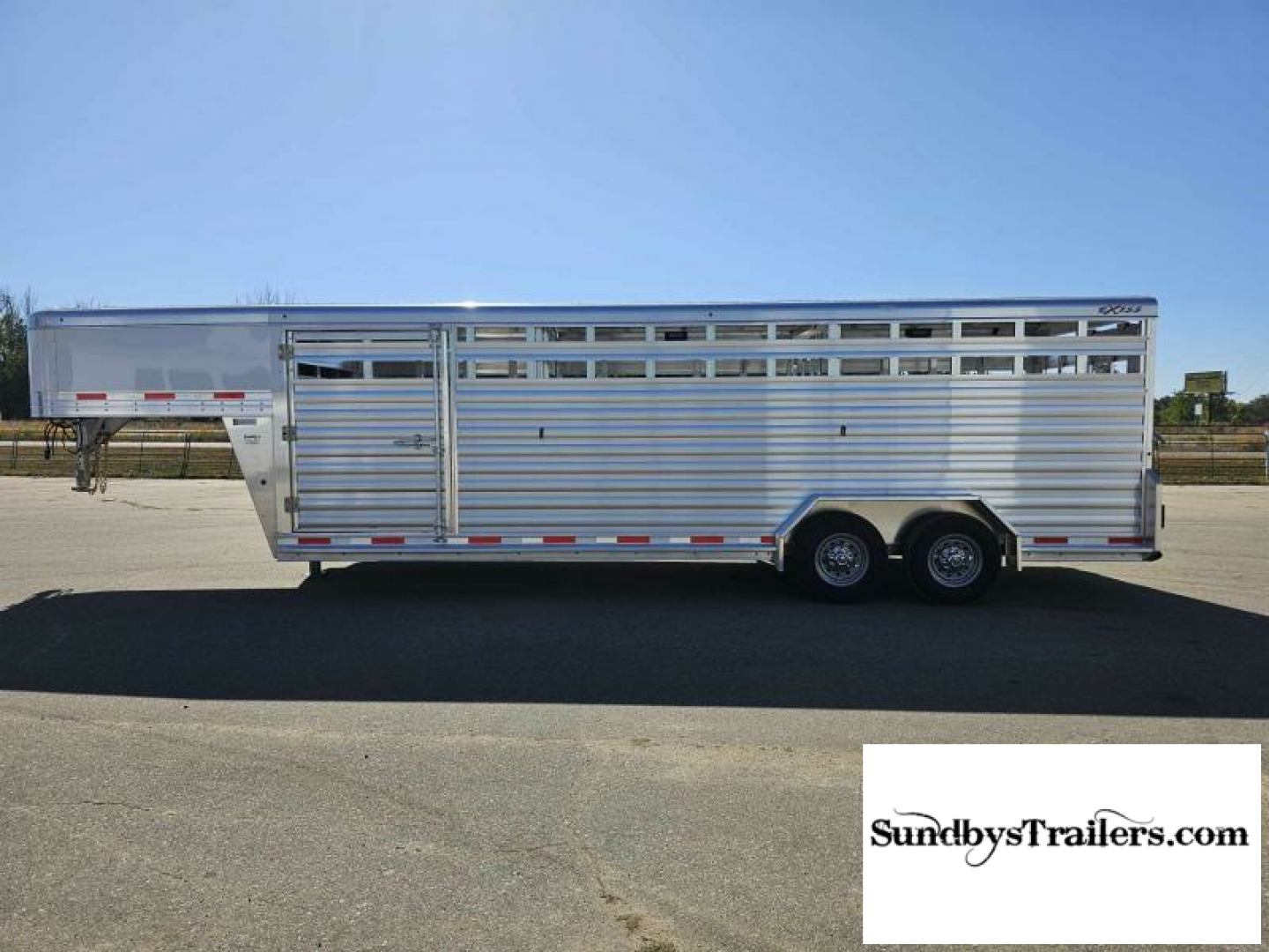 New 2025 Exiss 7x24' Stock Trailer