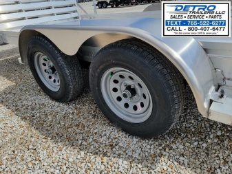 New 2023 Aluma 7820ESA 7K Torsion Utility Trailer w/ Bi-Fold Tailgate