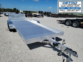 New 2023 Aluma 7820ESA 7K Torsion Utility Trailer w/ Bi-Fold Tailgate