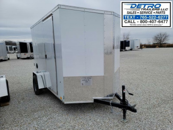 New 2023 Cargo Express DLX 6' x 10' 3K Idler Ramp Door Enclosed Cargo Trailer