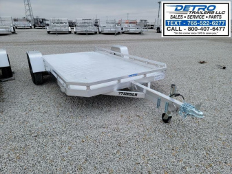 New 2024 Aluma 7712HSLR 3K Torsion Idler Utility Trailer