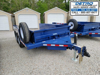New 2023 Air-Tow UT14-10 13.8K Utility Trailer w/ Ground Level Loading- Drop Deck