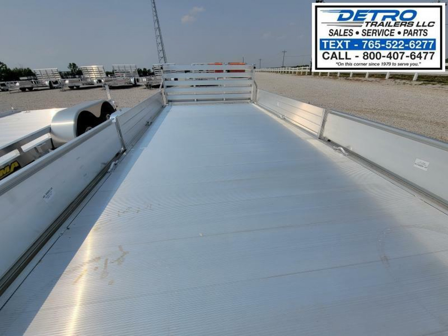 New 2023 Aluma 8114SR 3K Torsion Idler Utility Trailer (Side Ramps)