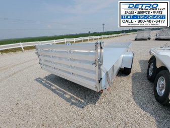 New 2023 Aluma 8114SR 3K Torsion Idler Utility Trailer (Side Ramps)