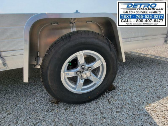 New 2023 Aluma 8114SR 3K Torsion Idler Utility Trailer (Side Ramps)