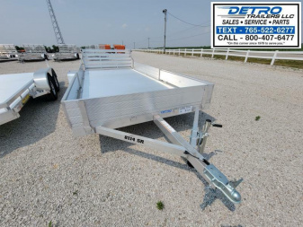 New 2023 Aluma 8114SR 3K Torsion Idler Utility Trailer (Side Ramps)