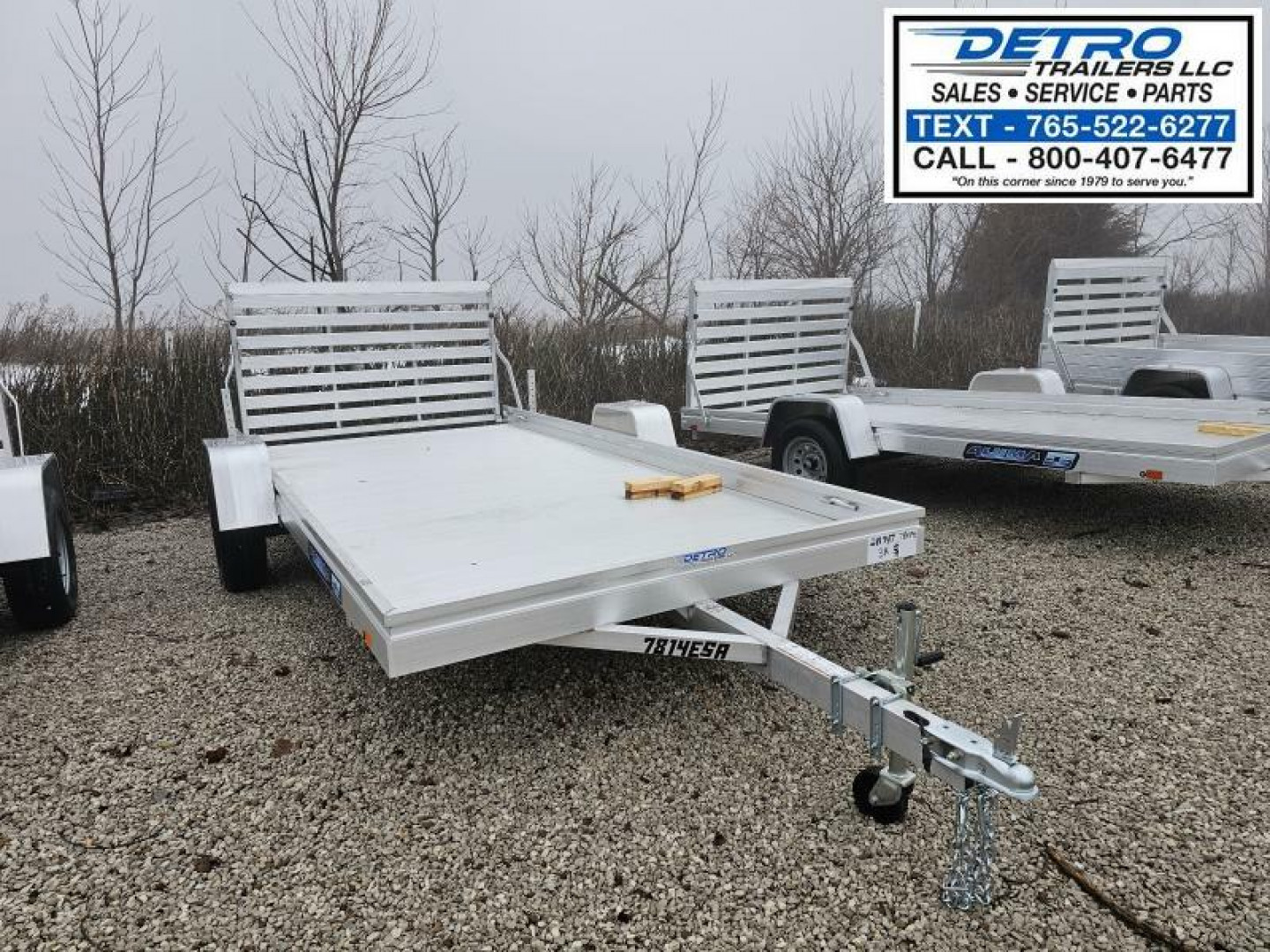 New 2024 Aluma 7814ES-A 3K Torsion Idler Utility Trailer