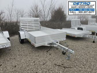 New 2024 Aluma 6810H-S-TG 3K Torsion Idler Utility Trailer