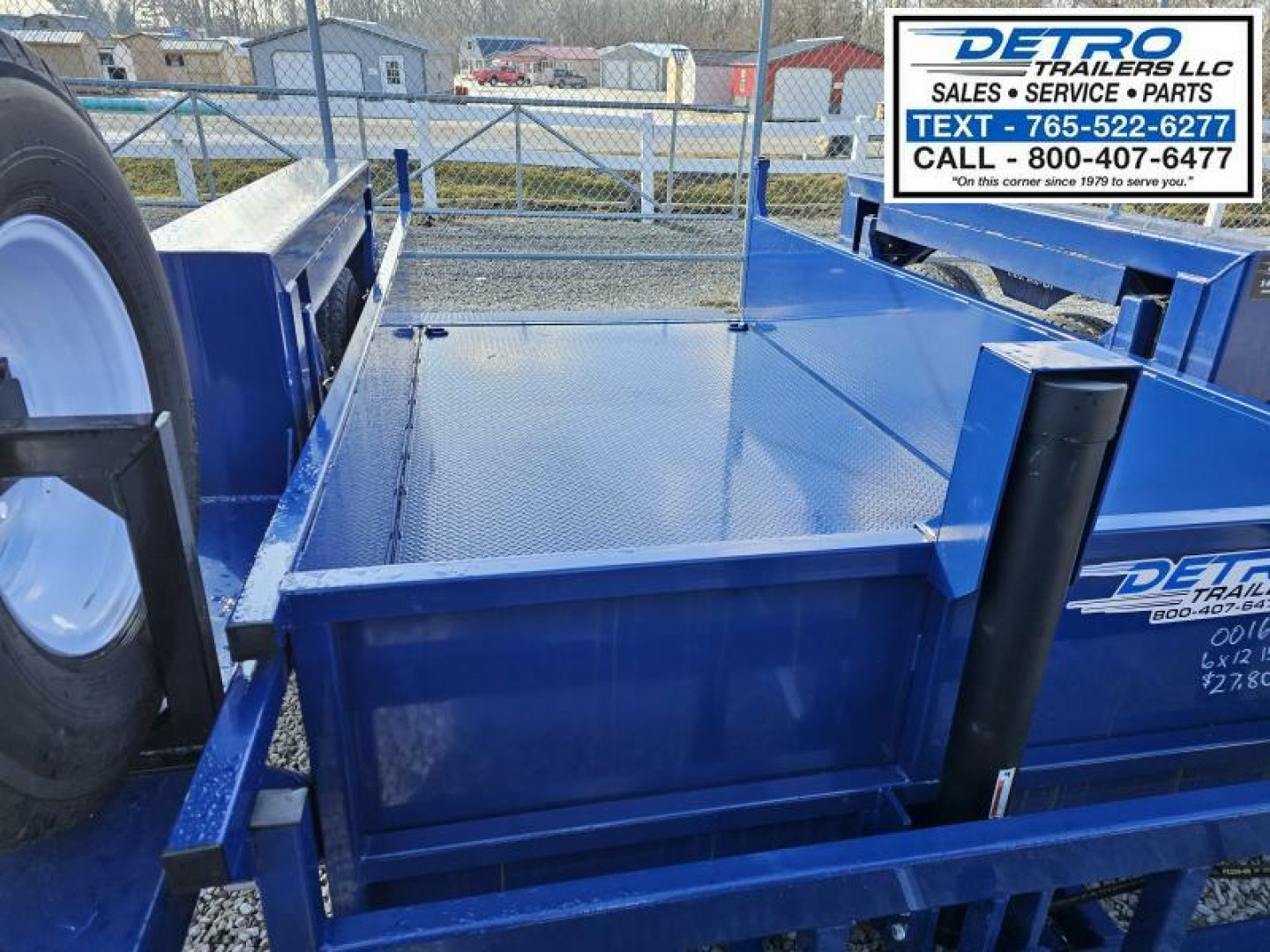 New 2024 Air Tow 3D-12 6' x 12' 15K Telescopic Dump Trailer w/ Ground Level Loading Drop-Deck