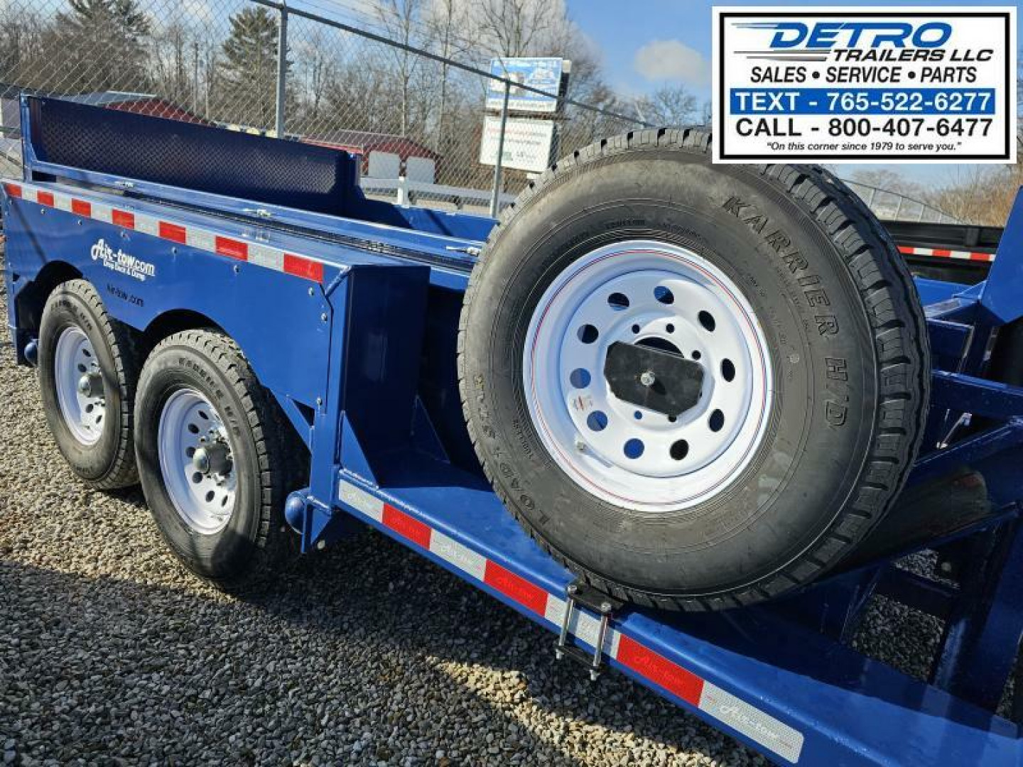 New 2024 Air Tow 3D-12 6' x 12' 15K Telescopic Dump Trailer w/ Ground Level Loading Drop-Deck