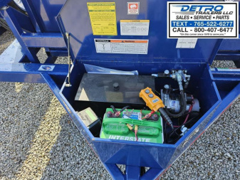 New 2024 Air Tow 3D-12 6' x 12' 15K Telescopic Dump Trailer w/ Ground Level Loading Drop-Deck