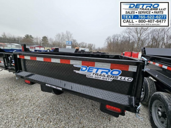 New 2024 Sure-Trac 6' x 10' 10K Single Ram SD Deckover Dump Trailer