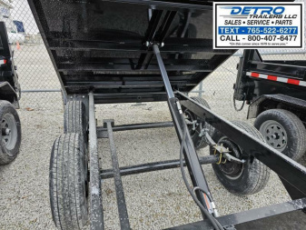 New 2024 Sure-Trac 6' x 10' 10K Single Ram SD Deckover Dump Trailer