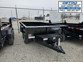 New 2024 Sure-Trac 6' x 10' 10K Single Ram SD Deckover Dump Trailer