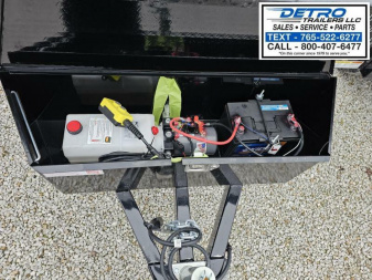 New 2024 Sure-Trac 6' x 10' 10K Single Ram SD Deckover Dump Trailer