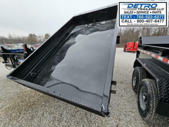 New 2024 Sure-Trac 6' x 10' 10K Single Ram SD Deckover Dump Trailer