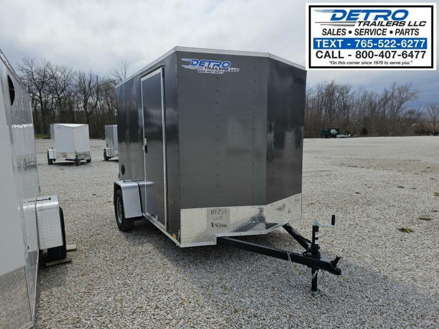 New 2024 Cargo Express EX DLX 6' x 10' 3K Idler Double Rear Door Enclosed Cargo Trailer