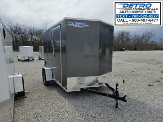 New 2024 Cargo Express EX DLX 6' x 10' 3K Idler Double Rear Door Enclosed Cargo Trailer