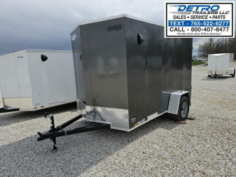 New 2024 Cargo Express EX DLX 6' x 10' 3K Idler Double Rear Door Enclosed Cargo Trailer