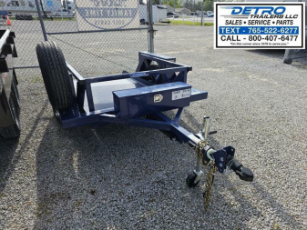 New 2024 Air Tow S8-35 4.6K Utility Trailer w/ Ground Level Loading- Drop Deck