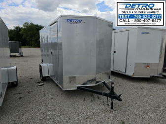 New 2024 Cargo Express EX DLX 6' x 12' 3K Idler Double Rear Door V-nose Enclosed Cargo Trailer