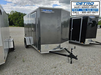 New 2024 Cargo Express EX DLX 6' x 12' 3K Idler Double Rear Door V-nose Enclosed Cargo Trailer