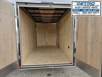 New 2024 Cargo Express EX DLX 6' x 12' 3K Idler Double Rear Door V-nose Enclosed Cargo Trailer