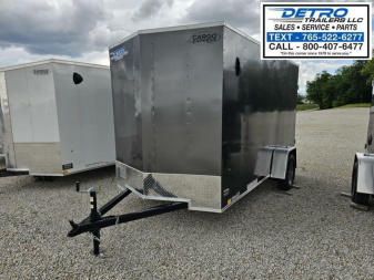 New 2024 Cargo Express EX DLX 6' x 12' 3K Idler Double Rear Door V-nose Enclosed Cargo Trailer
