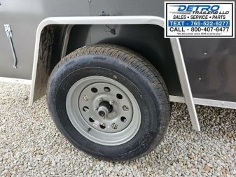 New 2024 Cargo Express EX DLX 6' x 12' 3K Idler Double Rear Door V-nose Enclosed Cargo Trailer