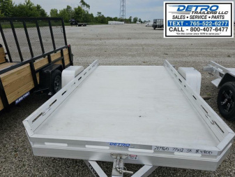 New 2025 Aluma 7712H-TILT-S 3K Torsion Tilt Utility Trailer