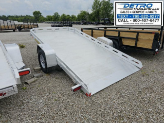 New 2025 Aluma 7712H-TILT-S 3K Torsion Tilt Utility Trailer