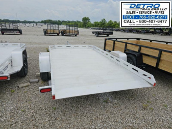 New 2025 Aluma 7712H-TILT-S 3K Torsion Tilt Utility Trailer
