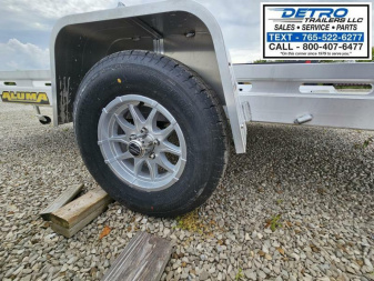 New 2025 Aluma 7712H-TILT-S 3K Torsion Tilt Utility Trailer