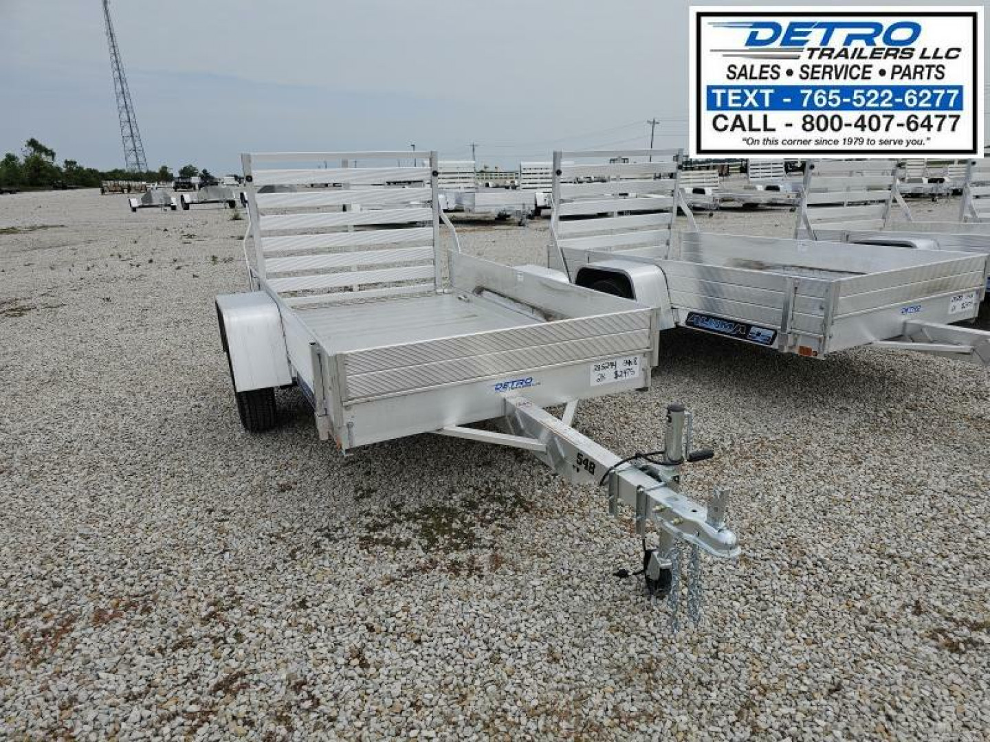 New 2025 Aluma 548S-TG 2K Torsion Idler Utility Trailer