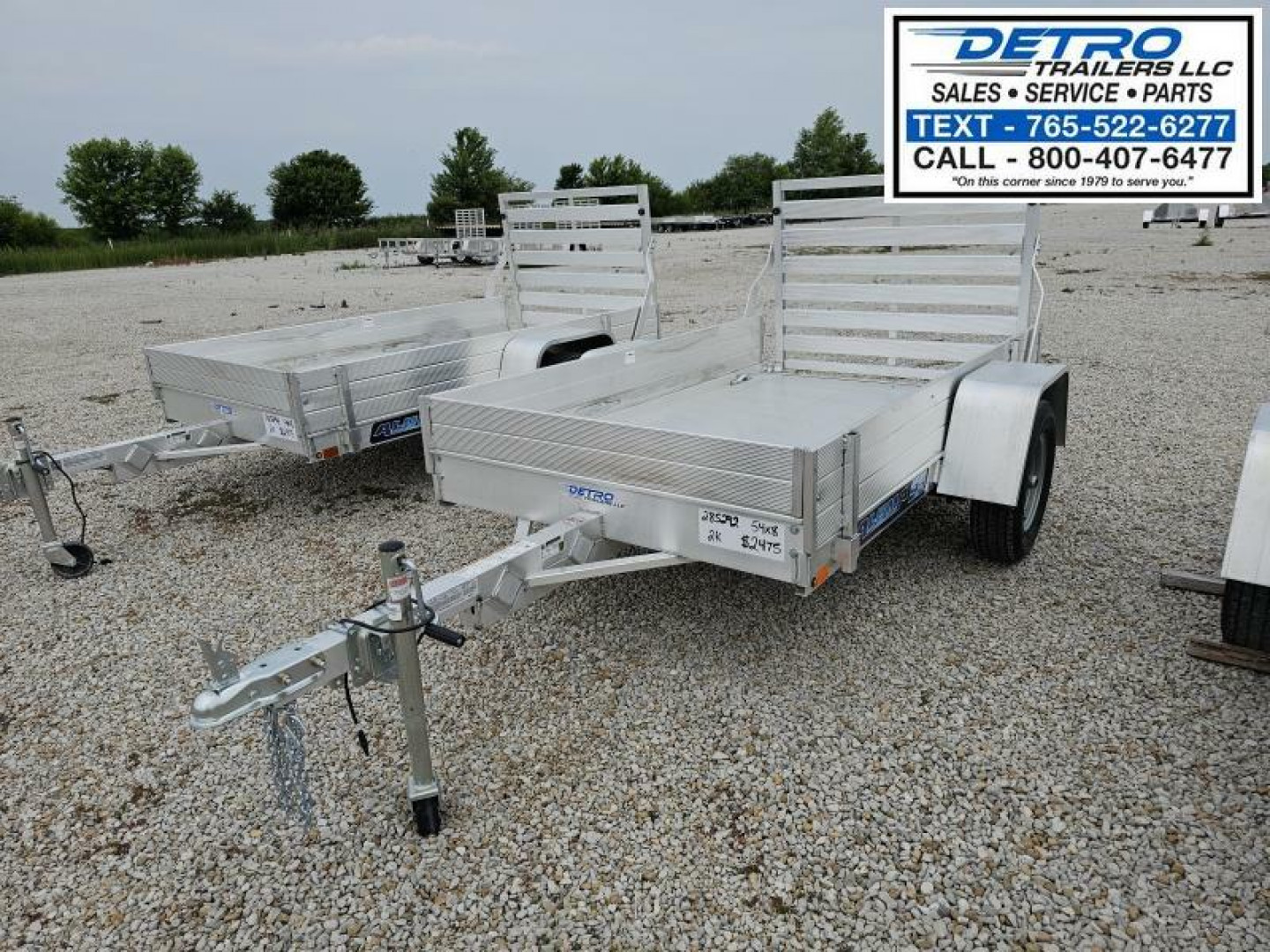 New 2025 Aluma 548S-TG 2K Torsion Idler Utility Trailer