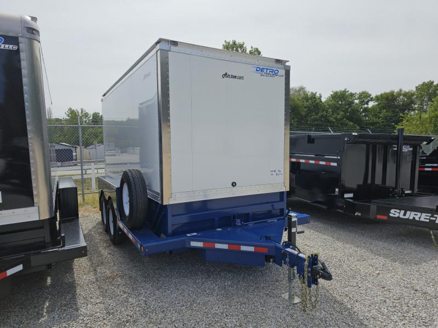 New 2024 Air Tow E16 14.35K Drop-Deck Enclosed Cargo Trailer w/ Ground Level Loading