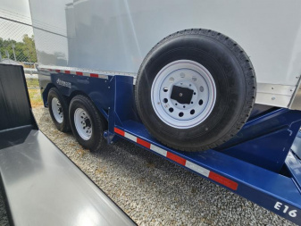 New 2024 Air Tow E16 14.35K Drop-Deck Enclosed Cargo Trailer w/ Ground Level Loading