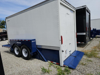 New 2024 Air Tow E16 14.35K Drop-Deck Enclosed Cargo Trailer w/ Ground Level Loading