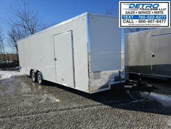 New 2025 Sure-Trac 8.5' x 24' 10K Pro Series Enclosed Wedge Car Hauler Trailer