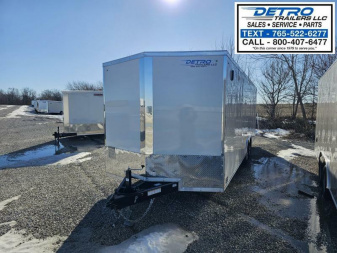 New 2025 Sure-Trac 8.5' x 24' 10K Pro Series Enclosed Wedge Car Hauler Trailer