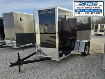 New 2025 Cargo Express EX DLX  5' x 10' 3K Idler Double Rear Door V-nose Enclosed Cargo Trailer