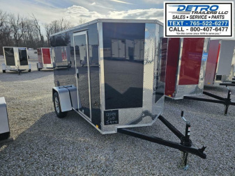 New 2025 Cargo Express EX DLX  5' x 10' 3K Idler Double Rear Door V-nose Enclosed Cargo Trailer