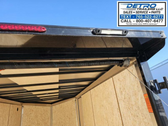 New 2025 INDIGO BLUE BLACKOUT Cargo Express XL SE 7' x 14' 7K Sloped V-nose Ramp Door Enclosed Cargo Trailer