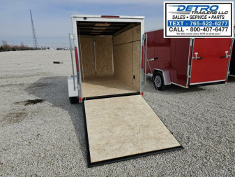 New 2025 Cargo Express EX DLX 5' x 10' 3K Idler Ramp Door V-nose Enclosed Cargo Trailer